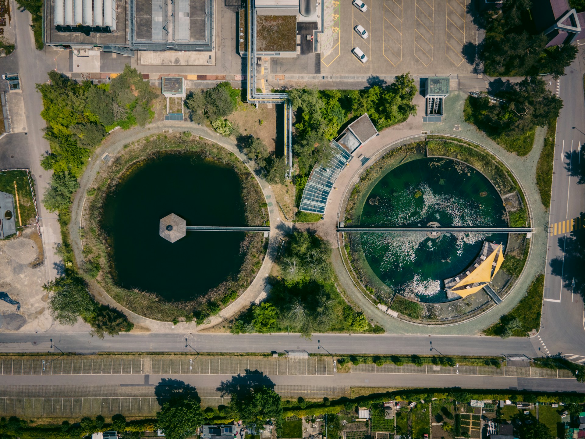Sewage and wastewater treatment plant — ZLD and effluent treatment context. Photo: Patrick Federi on Unsplash.